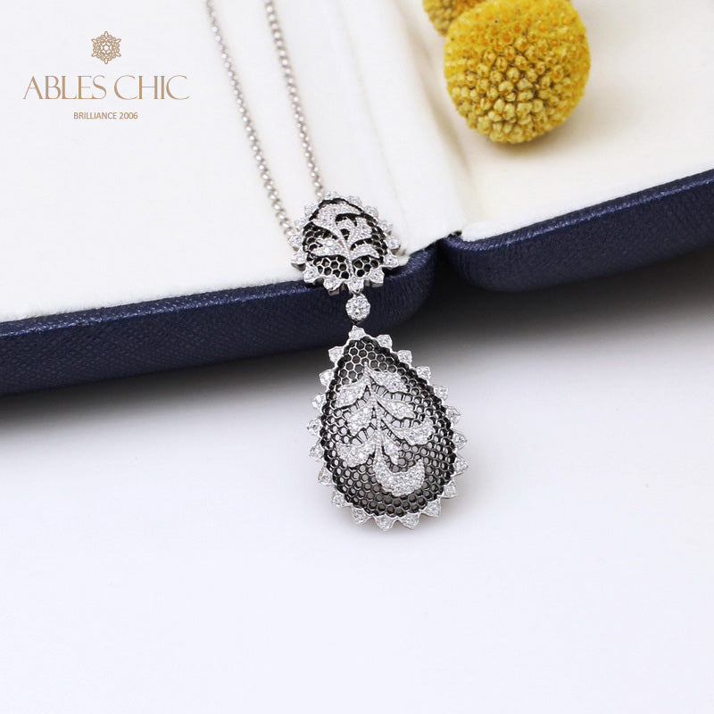 Collier Floral En Filigrane De Dentelle 5340