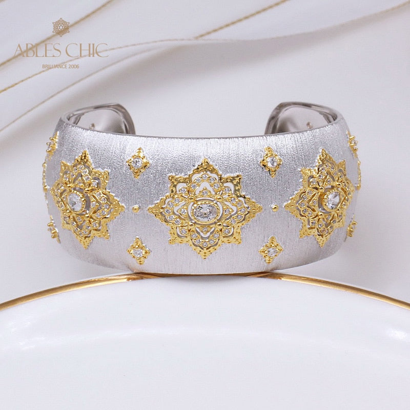 Bracelet Floral Émeraude Fretwork Dense 5231