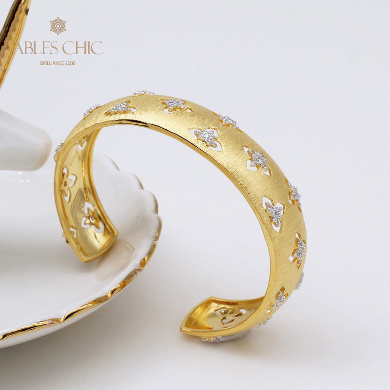 Bracelet Floral Trèfles Soyeux 5058