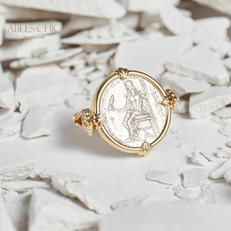 Bague pendentif Héraclès antique