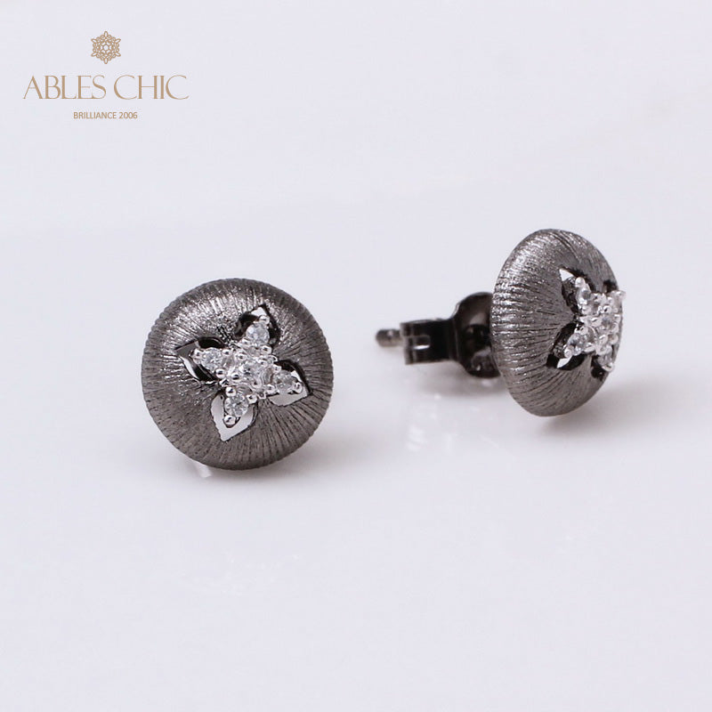 Boucles D'oreilles Soyeuses Dôme Trèfle 5087