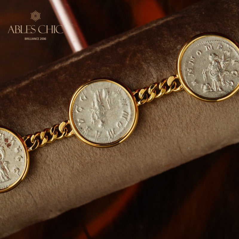 Bracelet de pièces de monnaie de l’empereur byzantin