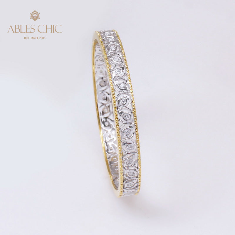 Bracelet Zircon Filigrane Floral 5021