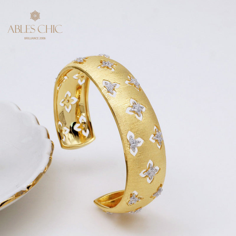 Bracelet Floral Trèfles Soyeux 5058