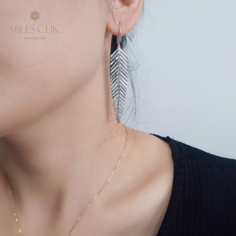 Boucles d'oreilles lustre en aiguilles de pin 5937