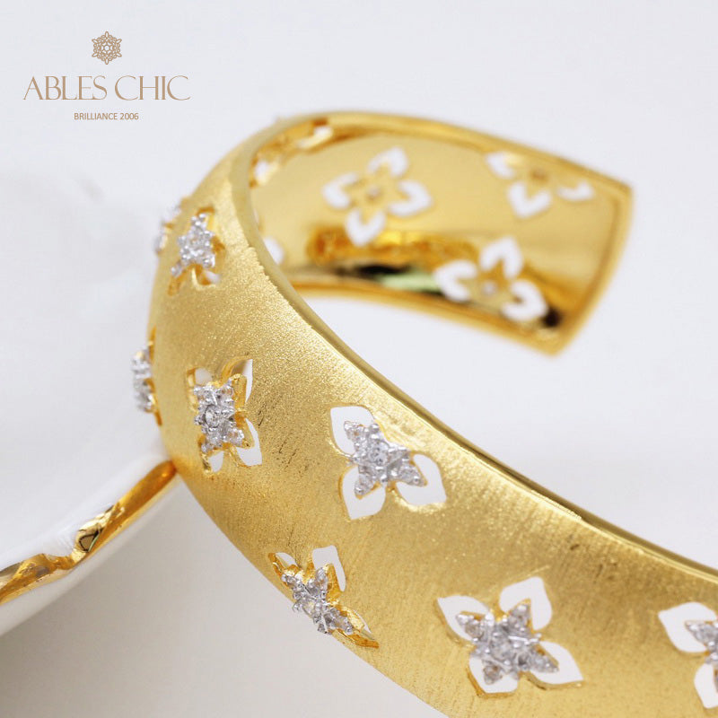 Bracelet Floral Trèfles Soyeux 5058