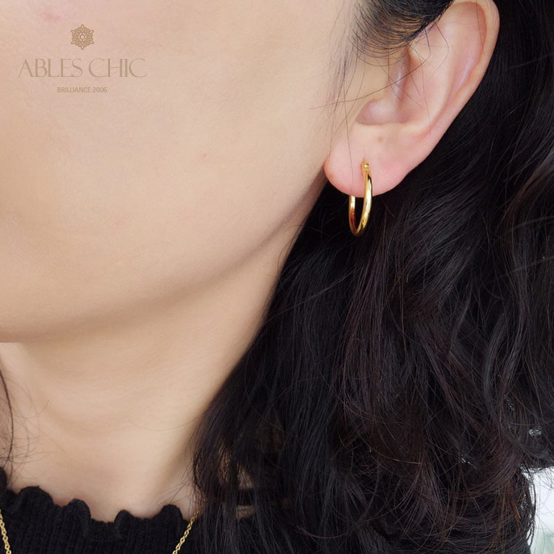 Boucles d'oreilles créoles 15 mm/25 mm/45 mm 5836