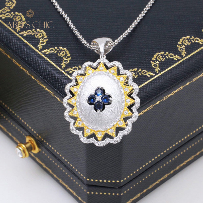 Pendentif Gemme Fleur Soyeuse 5419