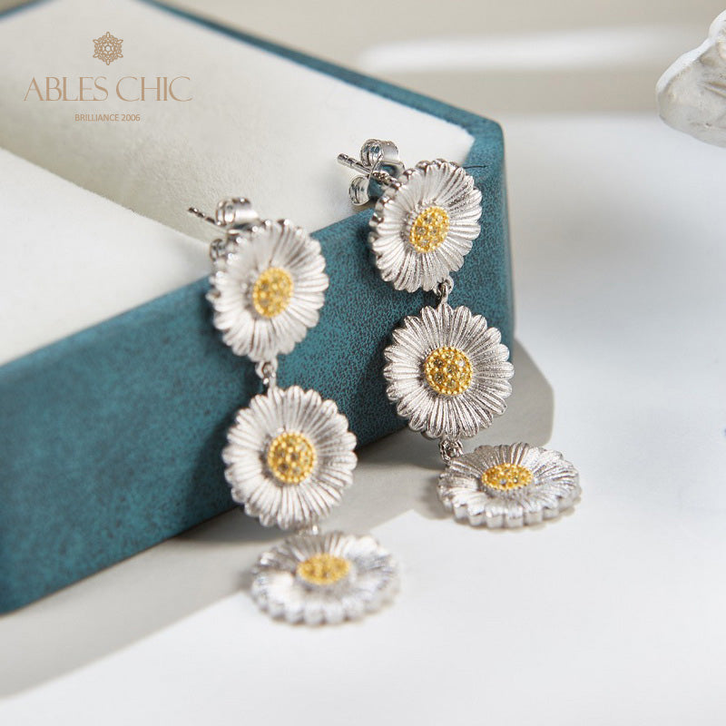 Boucles d'oreilles soyeuses Daisy Chandelier 6134