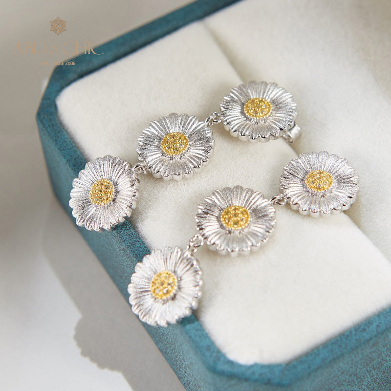 Boucles d'oreilles soyeuses Daisy Chandelier 6134