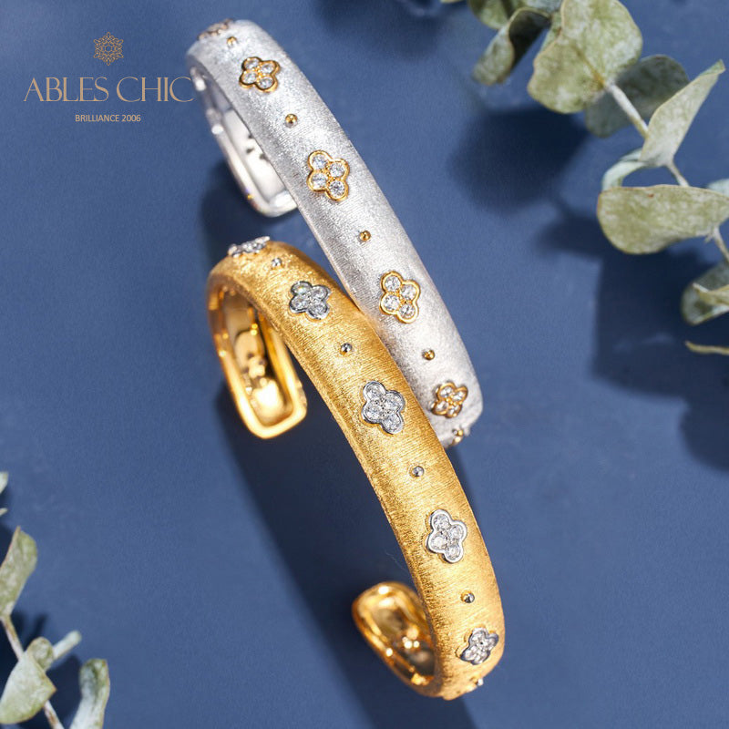 Bracelet Trèfles CZ 6107