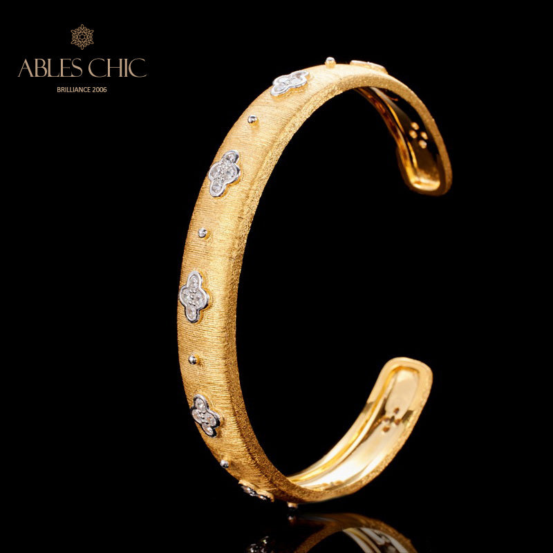 Bracelet Trèfles CZ 6107