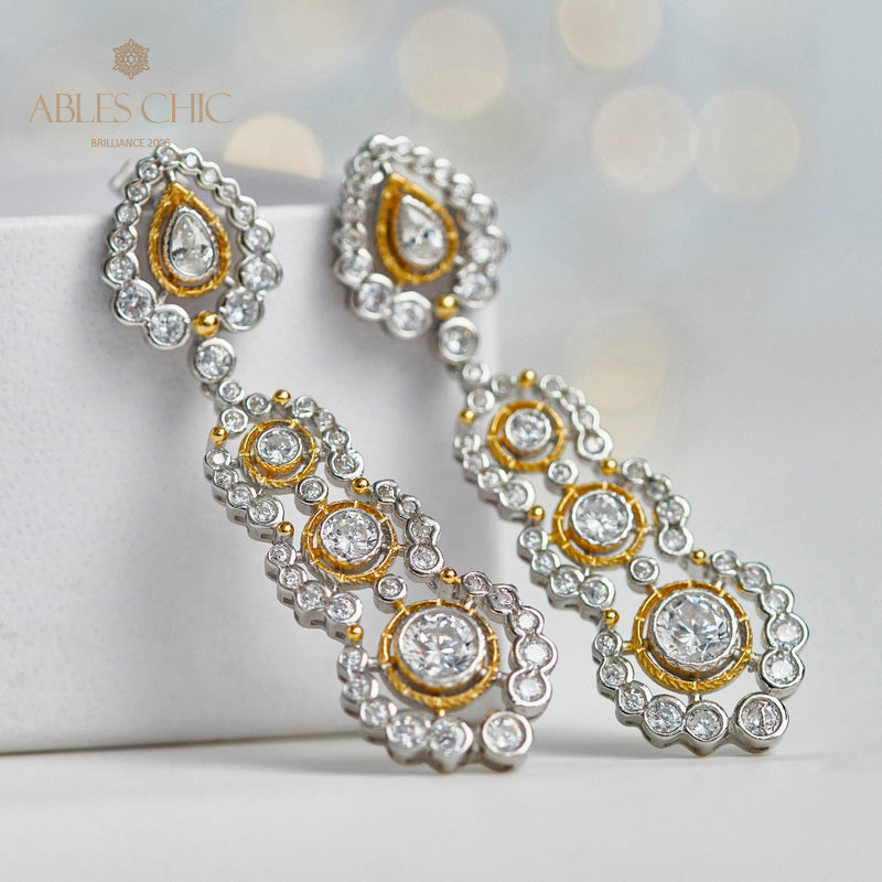 Boucles d'oreilles lustre floral Halo 6019