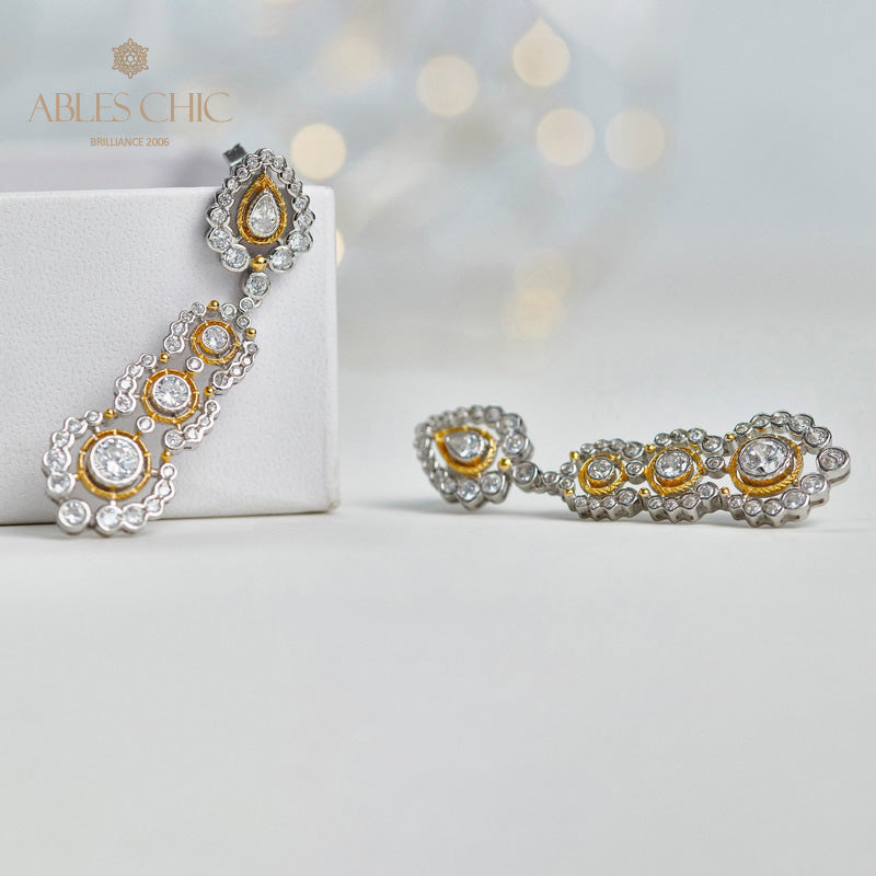 Boucles d'oreilles lustre floral Halo 6019