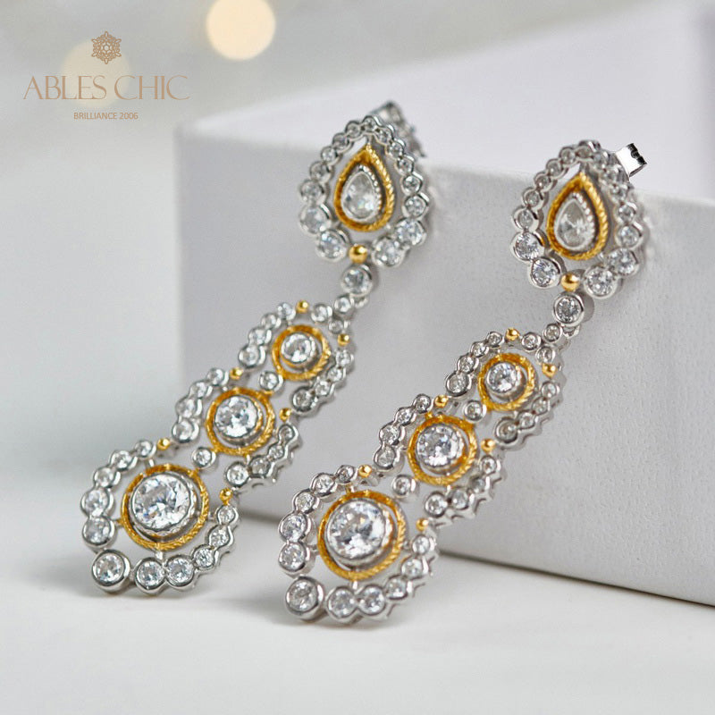 Boucles d'oreilles lustre floral Halo 6019