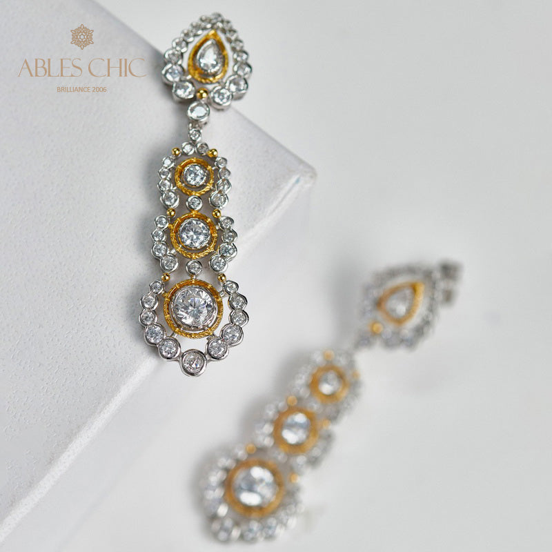 Boucles d'oreilles lustre floral Halo 6019