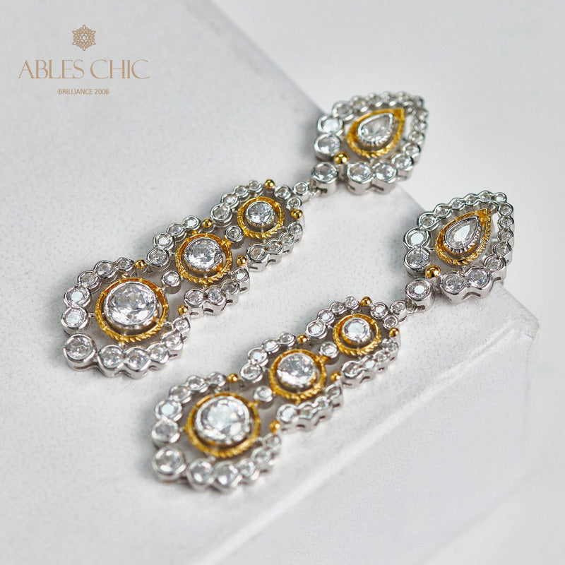 Boucles d'oreilles lustre floral Halo 6019