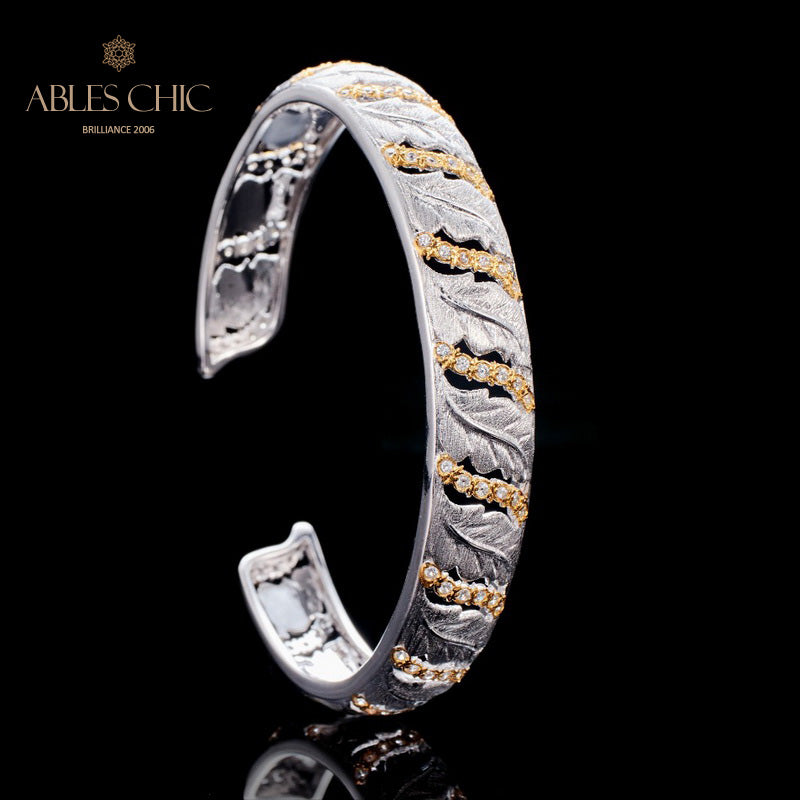 Bracelet ajouré de feuilles 6108