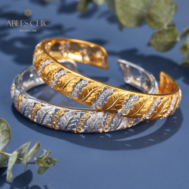 Bracelet ajouré de feuilles 6108