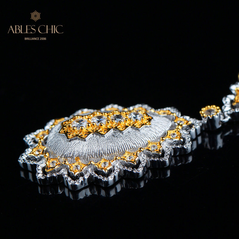 Collier étoilé en forme de larme soyeuse 5060