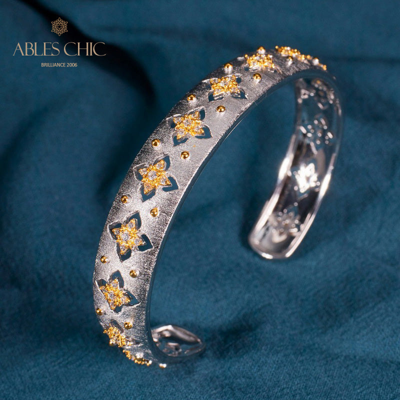 Bracelet Trèfles Élément Tissu 6036
