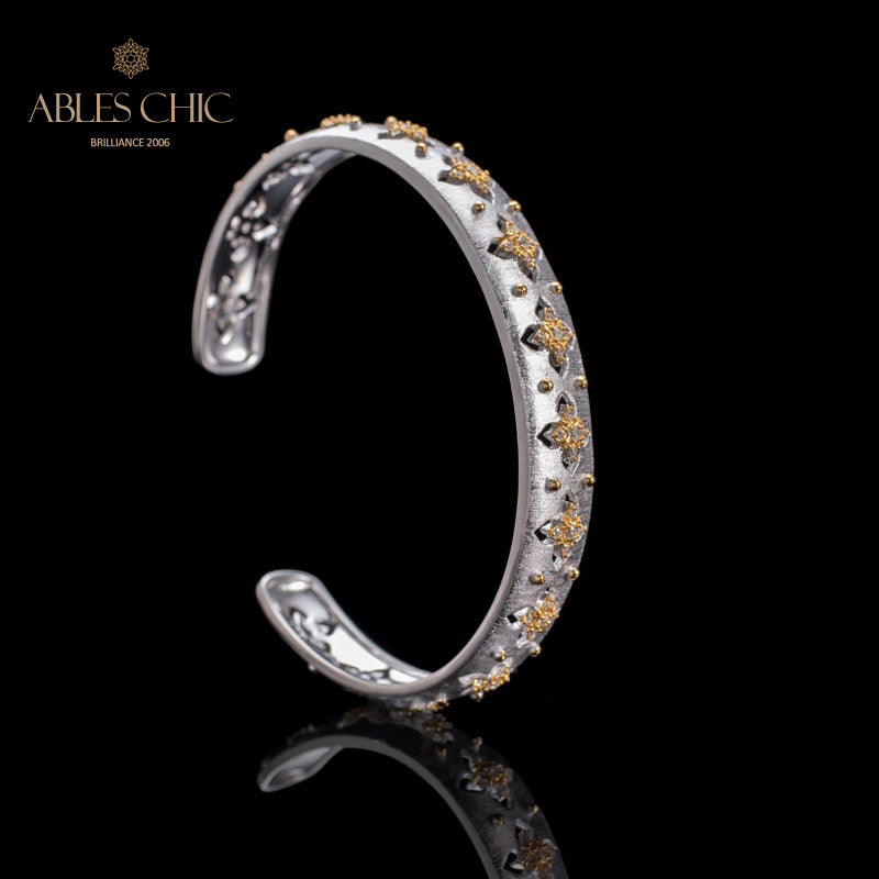 Bracelet Trèfles Élément Tissu 6036