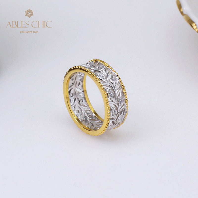 Bague florale bouton de rose 5020