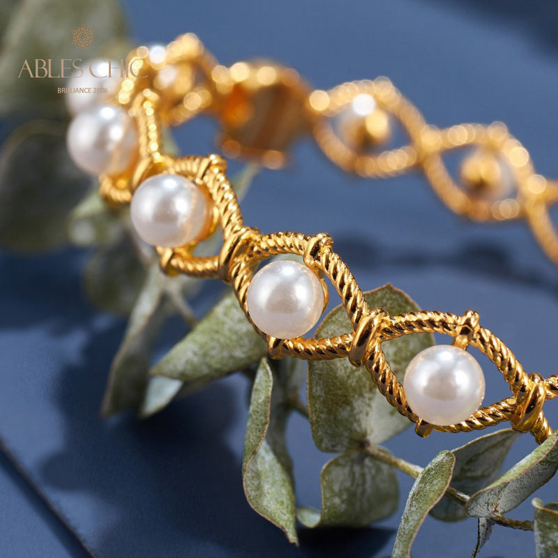 Bracelet de perles en chaîne de corde infini 6109