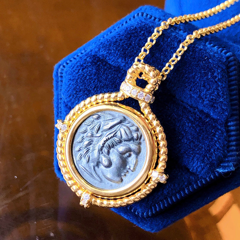 Collier réplique de pièces de monnaie byzantines 6056