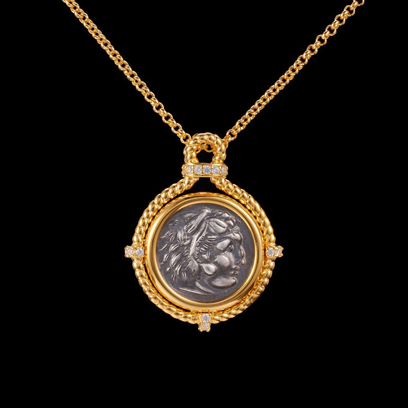 Collier réplique de pièces de monnaie byzantines 6056