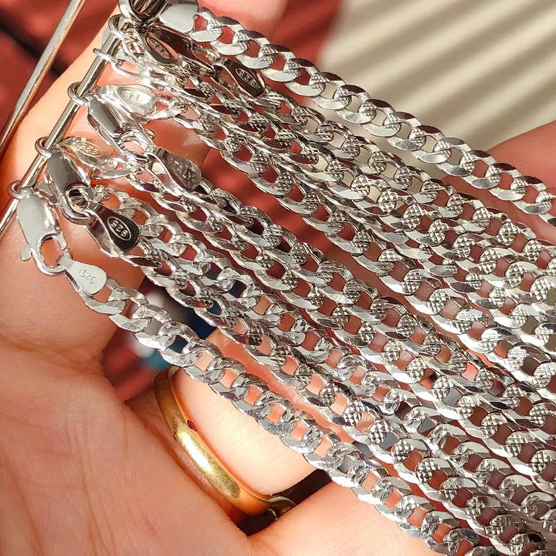 Chaîne gourmette Rombo taille diamant 50 cm 6060