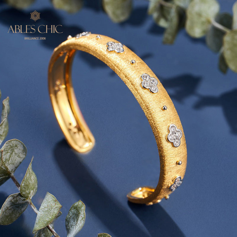 Bracelet Trèfles CZ 6107
