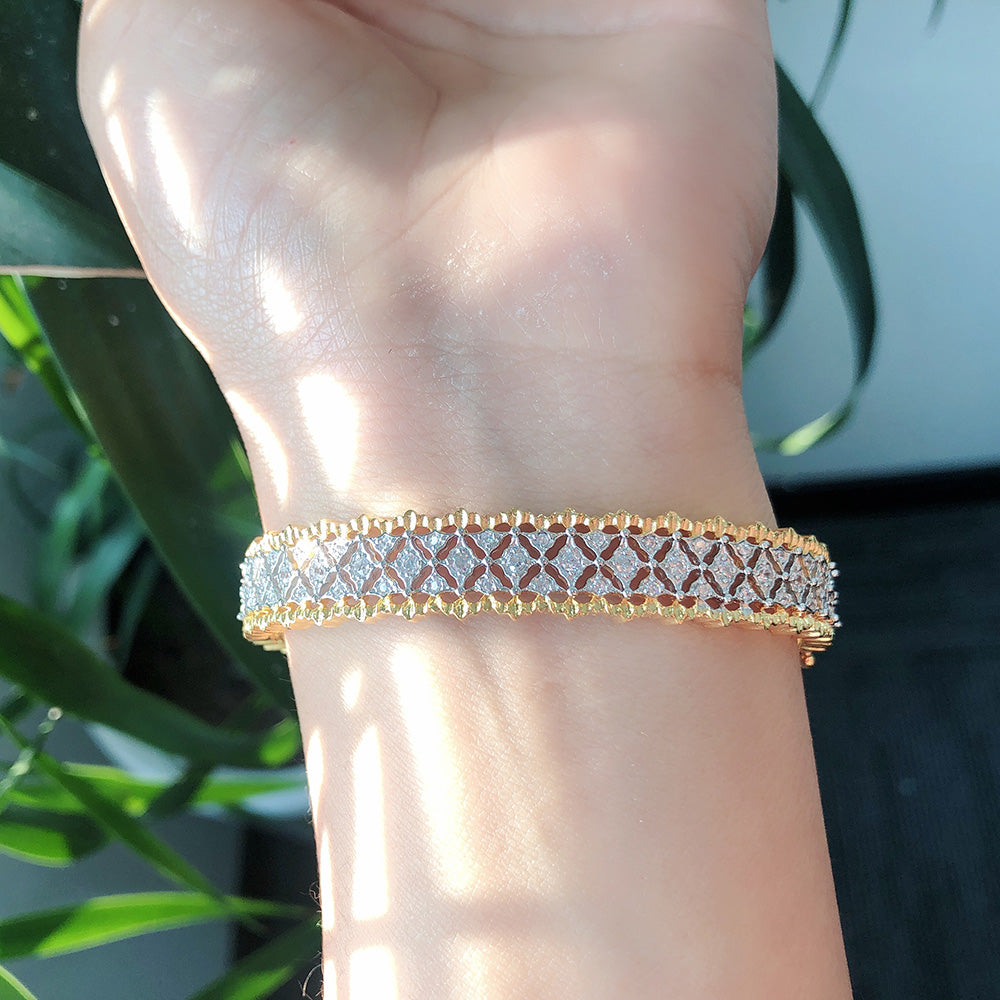 Bracelets en dentelle nid d'abeille 5863