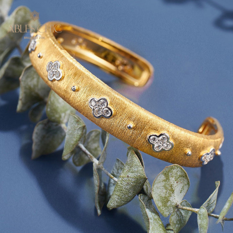 Bracelet Trèfles CZ 6107