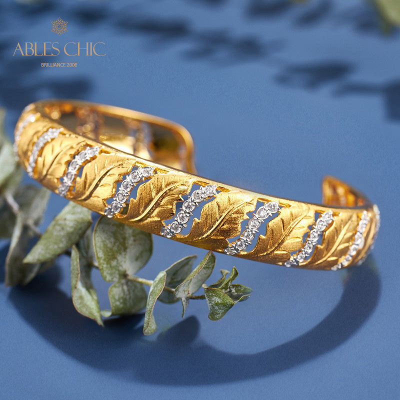 Bracelet ajouré de feuilles 6108