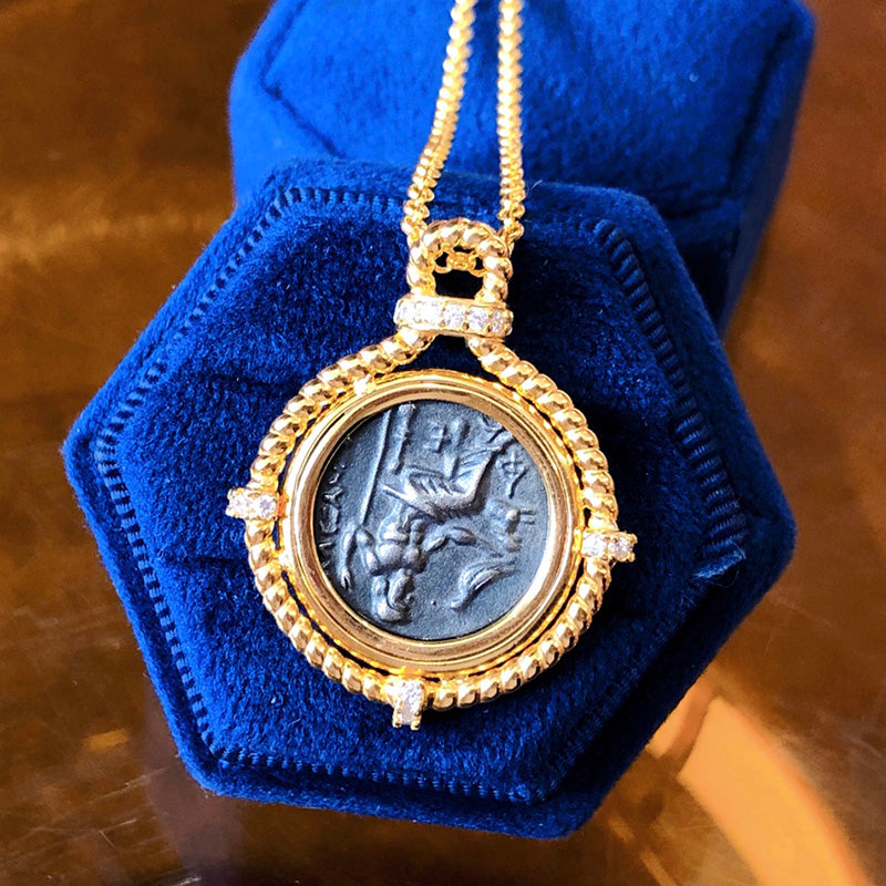 Collier réplique de pièces de monnaie byzantines 6056