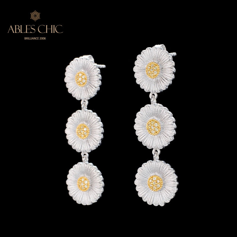 Boucles d'oreilles soyeuses Daisy Chandelier 6134