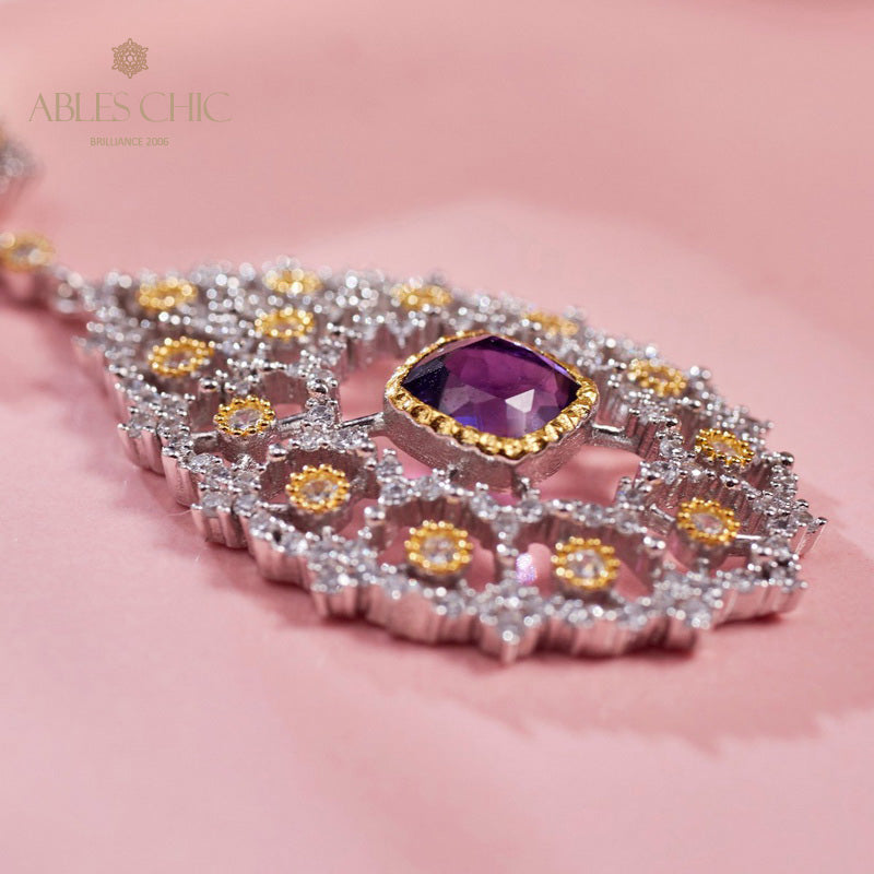 Collier lustre en filigrane de dentelle 6022