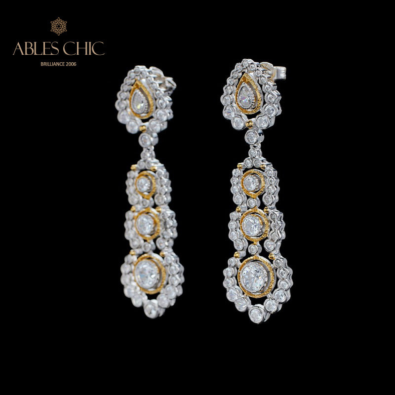 Boucles d'oreilles lustre floral Halo 6019