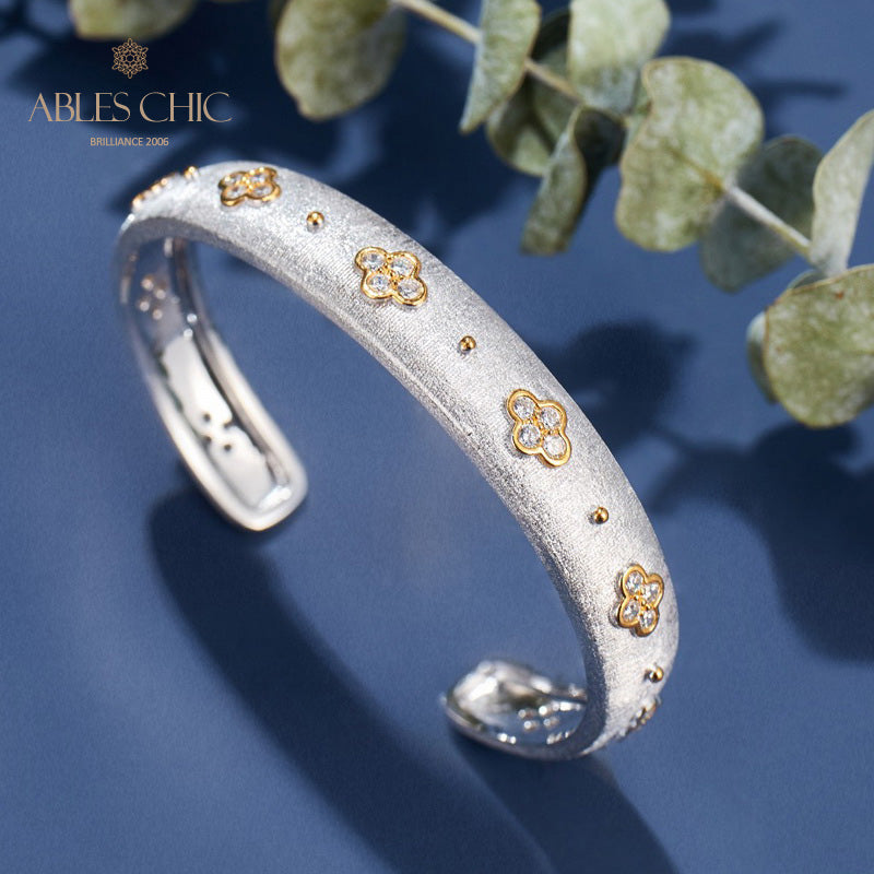 Bracelet Trèfles CZ 6107