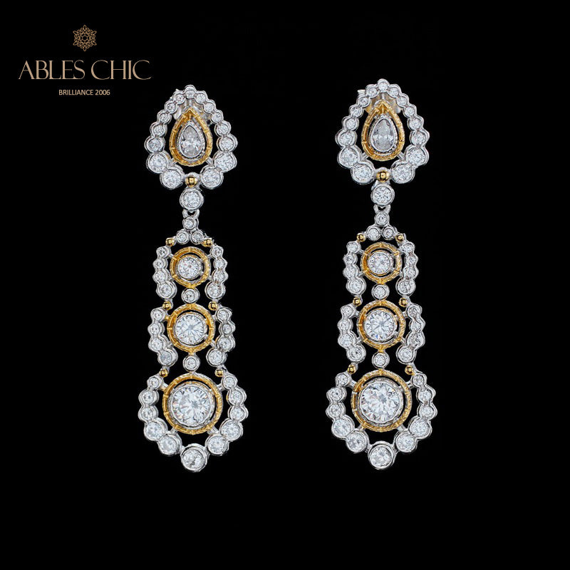 Boucles d'oreilles lustre floral Halo 6019