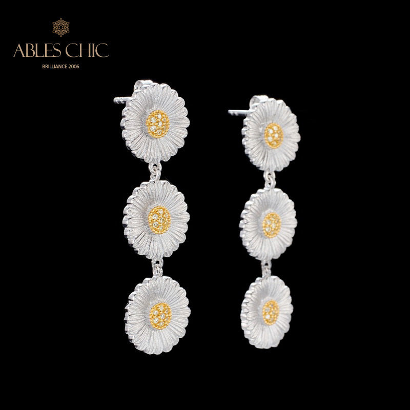 Boucles d'oreilles soyeuses Daisy Chandelier 6134