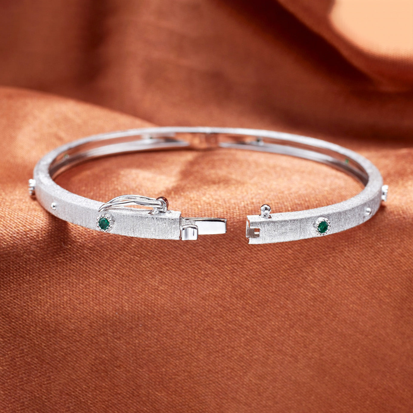 Bracelet Jonc Fleurs En Tissu 5680