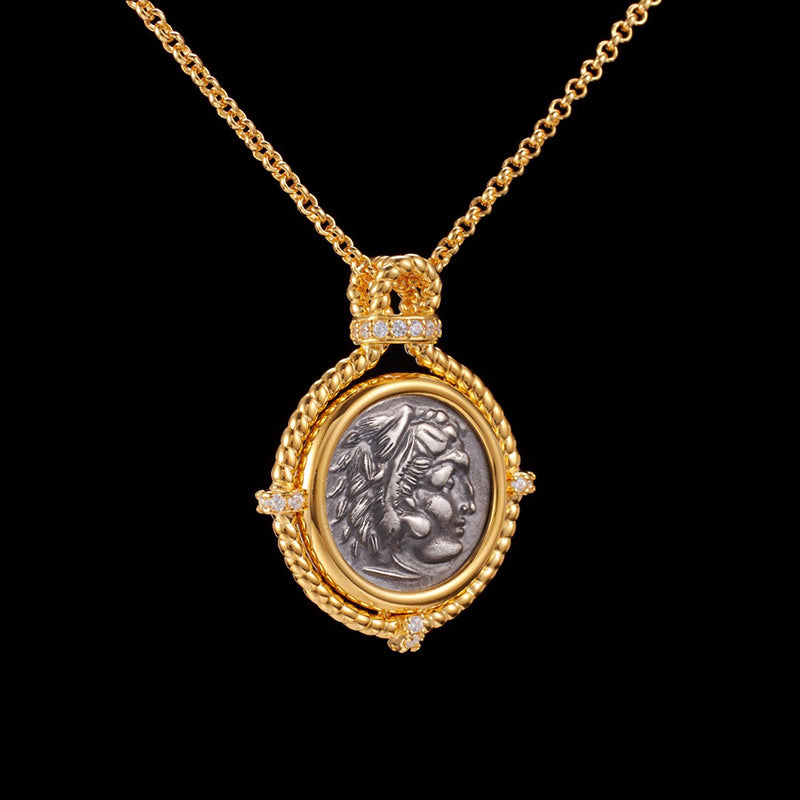 Collier réplique de pièces de monnaie byzantines 6056