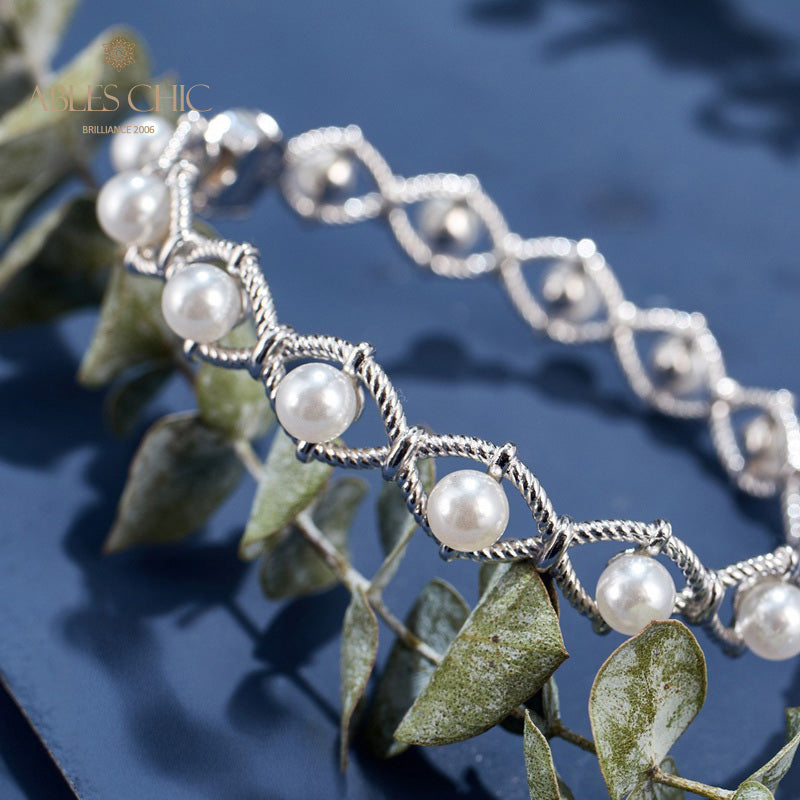 Bracelet de perles en chaîne de corde infini 6109