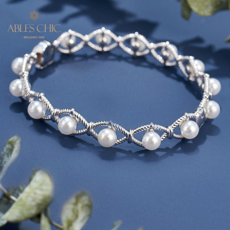 Bracelet de perles en chaîne de corde infini 6109