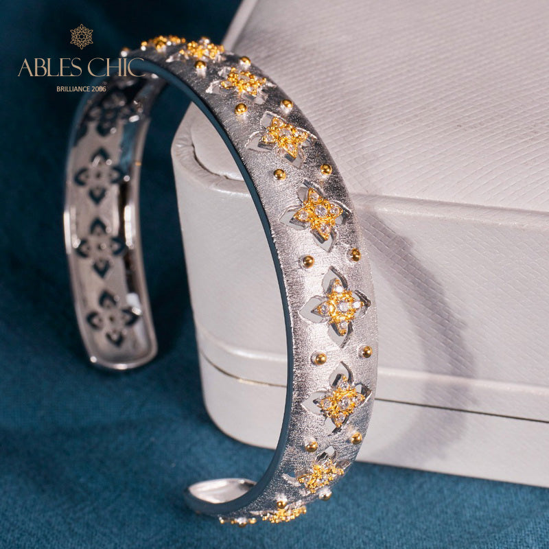 Bracelet Trèfles Élément Tissu 6036