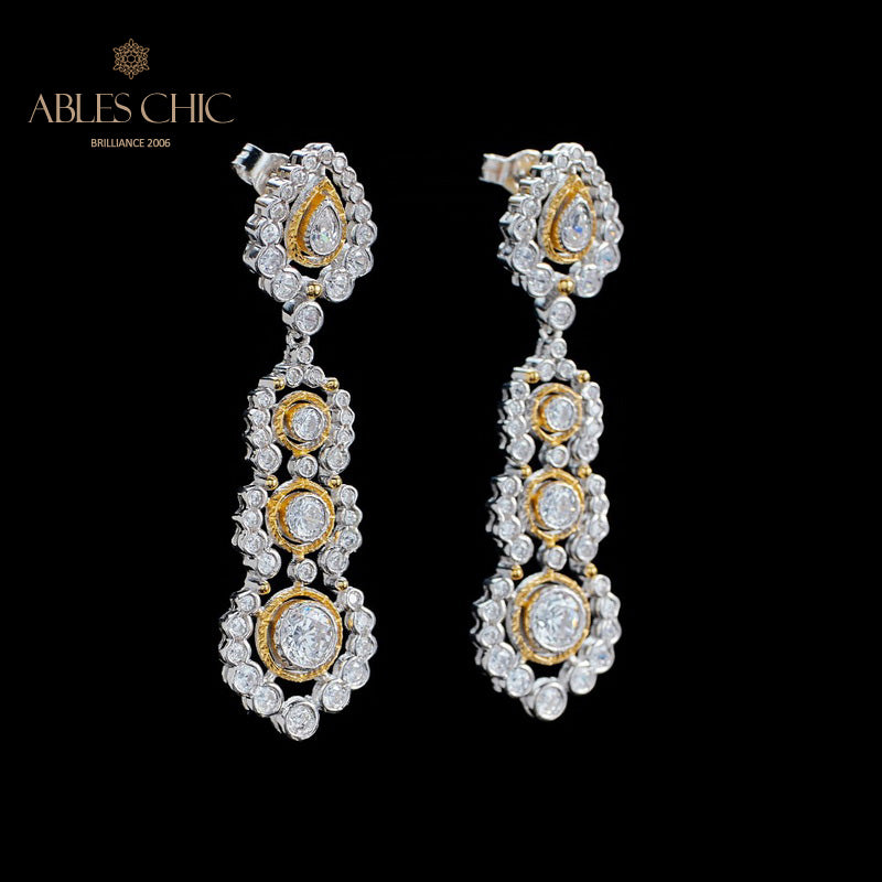 Boucles d'oreilles lustre floral Halo 6019