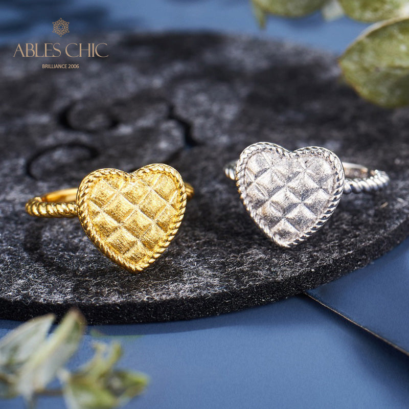 Bague Coeur Grain Croisé 6075