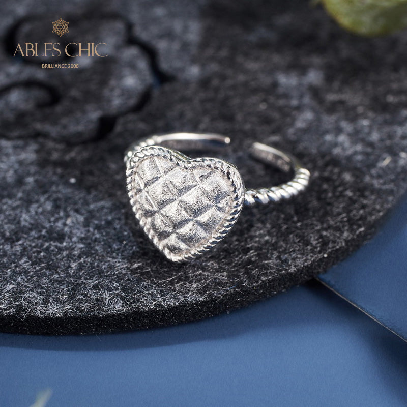 Bague Coeur Grain Croisé 6075